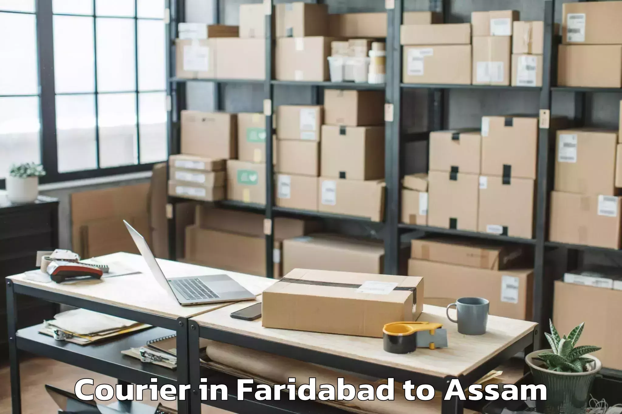 Faridabad to Baganpara Courier Booking